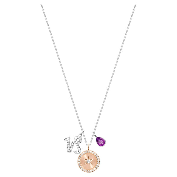 Swarovski Capricorn Zodiac Pendant, Purple, 5349216 - View 1