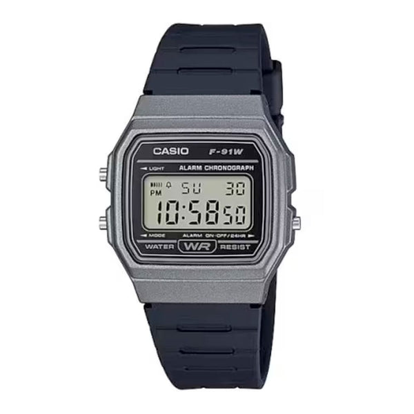 Casio F-91WM-1BDF Classic Black Digital Watch - View 1