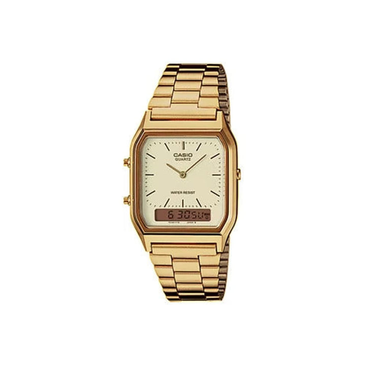 Casio Vintage Gold AQ-230GA-9D Digital-Analog Watch - View 1