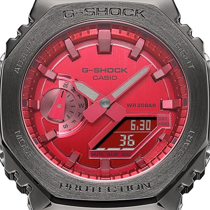 Casio G-Shock GM-2100B-4ADR Red Metallic Resin Watch - View 3