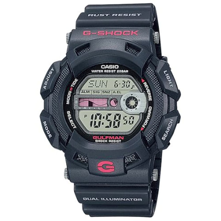 Casio G-Shock G-9100-1ER Gulfman: Master of the Tides - View 1