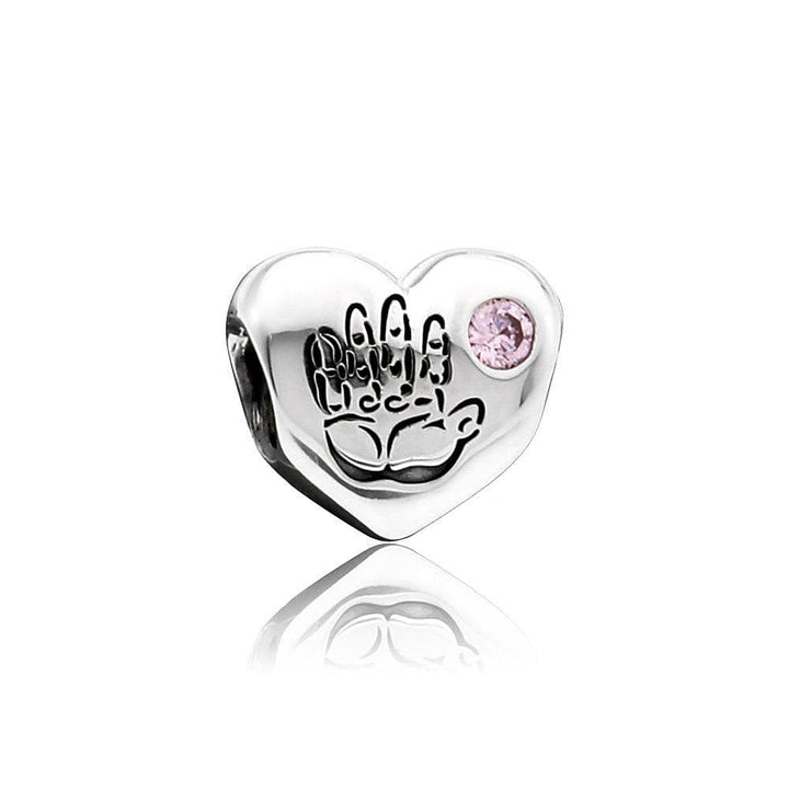 Pandora Baby Girl Handprint Charm 791280PCZ - View 2
