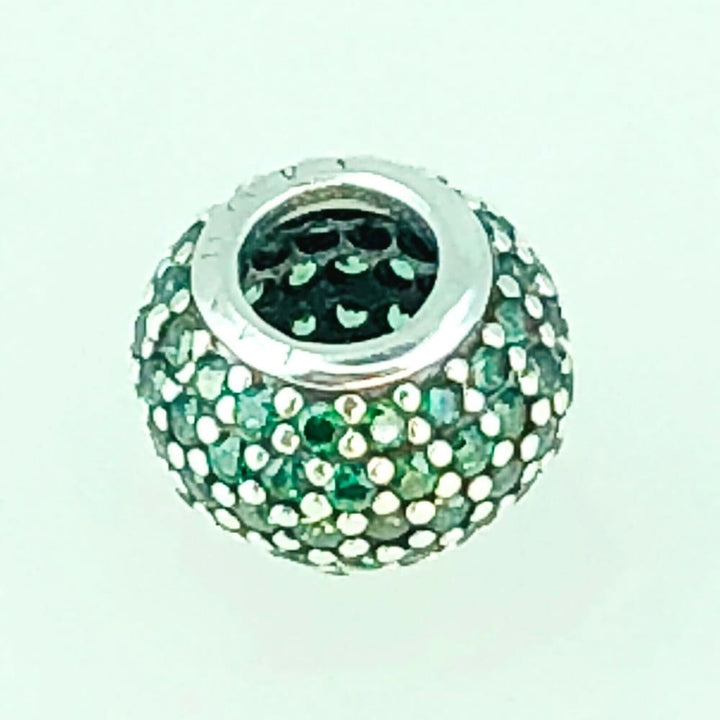 Pandora Green Pave Ball Charm 791051CZN - View 3