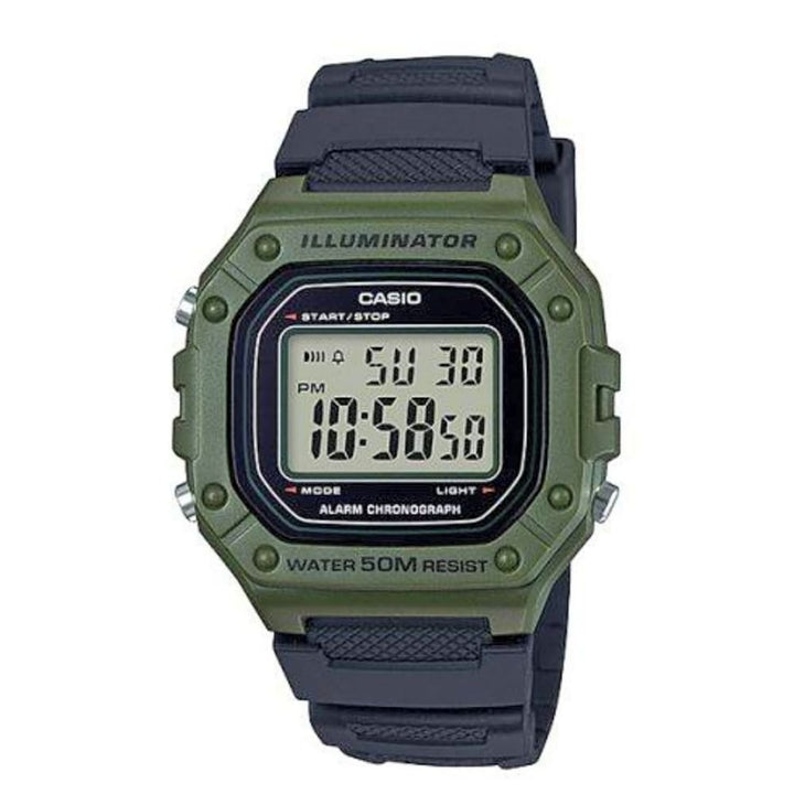 Casio Illuminator W-218H-3AVDF Green Digital Watch - View 1