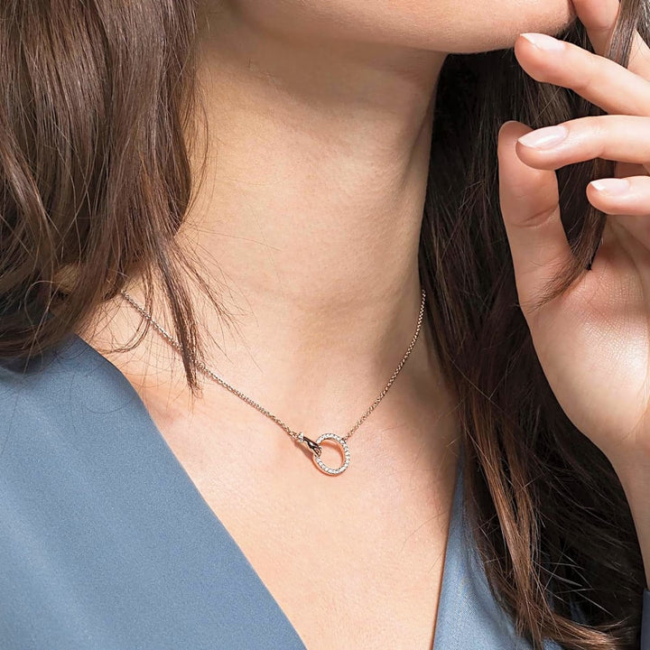 Swarovski Symbolic Hand Necklace - Rose Gold & Crystal - 5489573 - View 4