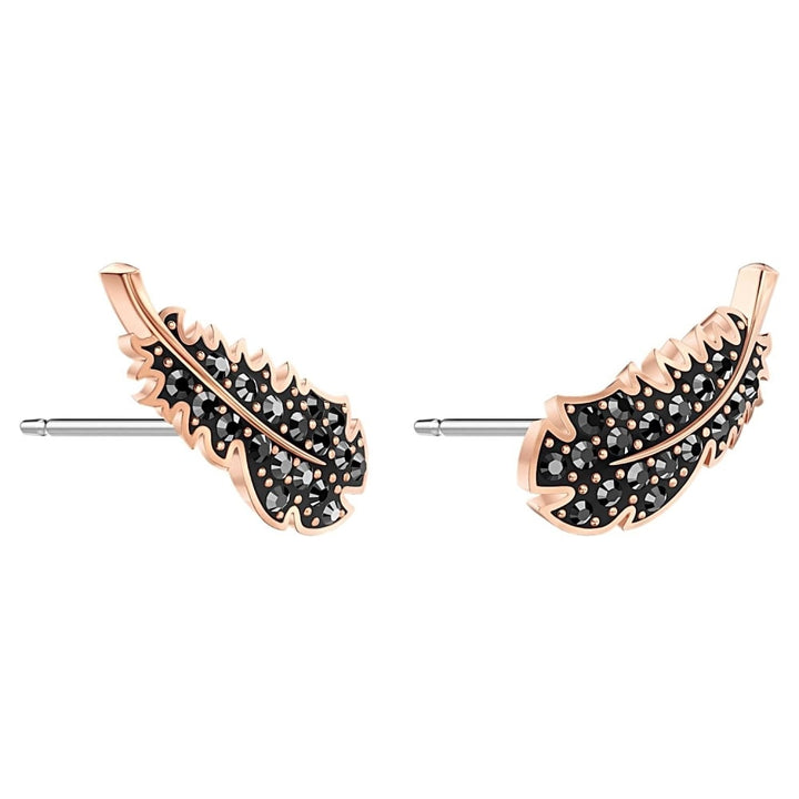 Swarovski Naughty Black Feather Earrings 5509722 - View 2