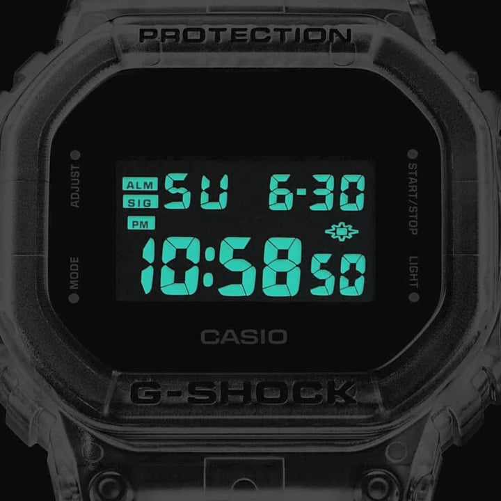 Casio G-Shock DW-5600SKE-7 Transparent Series Digital Watch - View 5