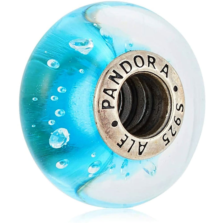 Pandora Blue Fizzle Murano Glass Charm 791618CZ - View 2