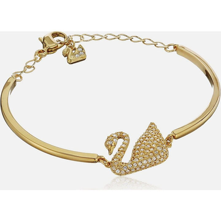 Swarovski Swan 5083133 Gold-Plated Crystal Bangle - View 2
