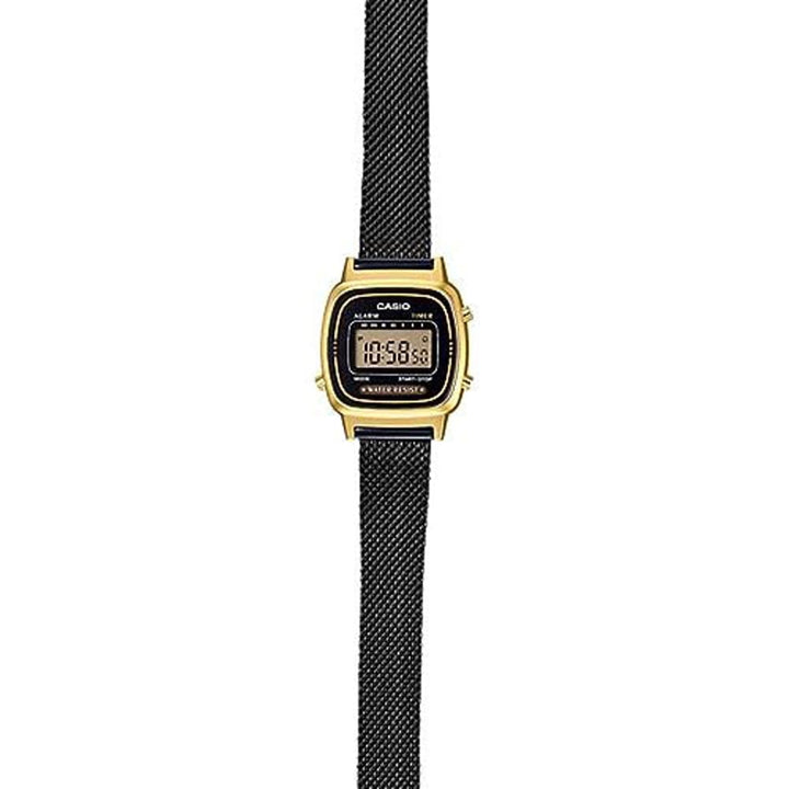 Casio Vintage LA670WEMB-1DF Gold Mesh Digital Watch - View 2