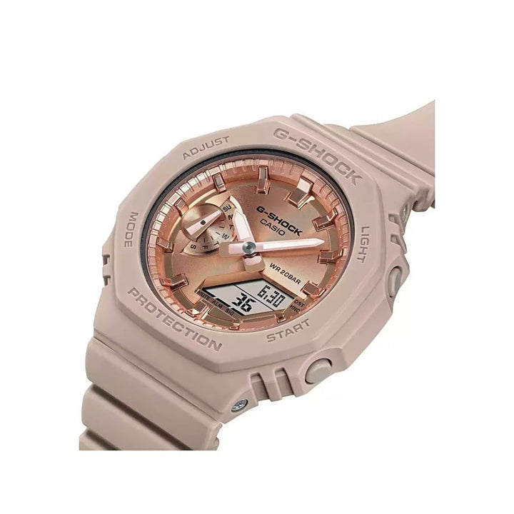 Casio G-Shock GMA-S2100MD-4AER Women's Pink Gold Accented Watch - View 5