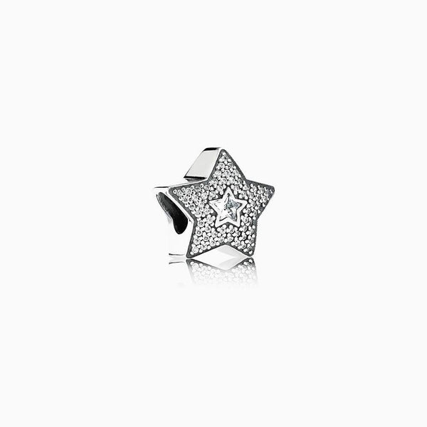 Pandora Pavé Wishing Star Charm 791384CZ - View 1