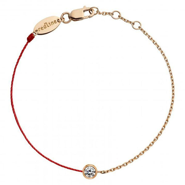 RedLine 2 R Diamond String Bracelet in Rose Gold - View 1