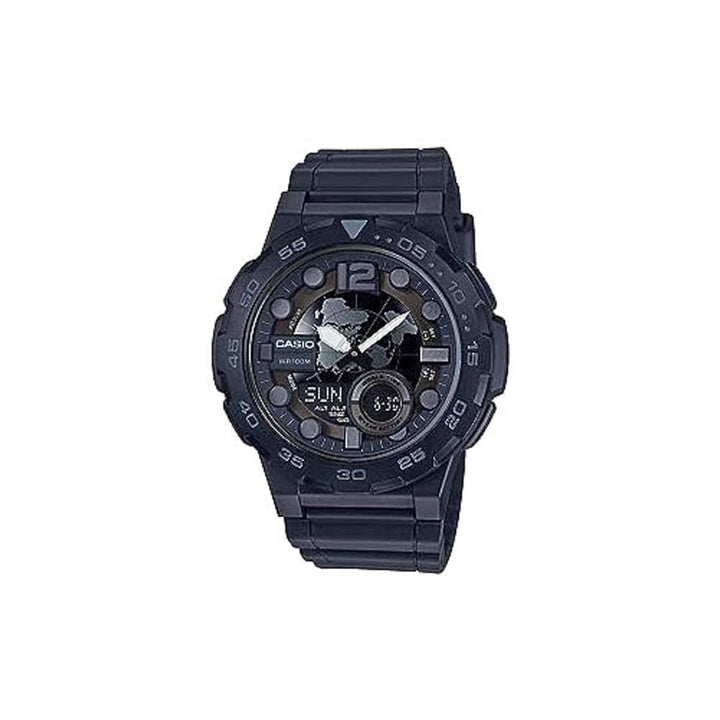 Casio AEQ-100W-1BVDF World Time Digital Watch - View 1