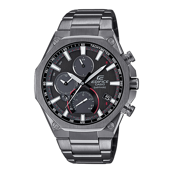 Casio Edifice EQB-1100DC-1AER Slim Solar Powered Chronograph - View 1