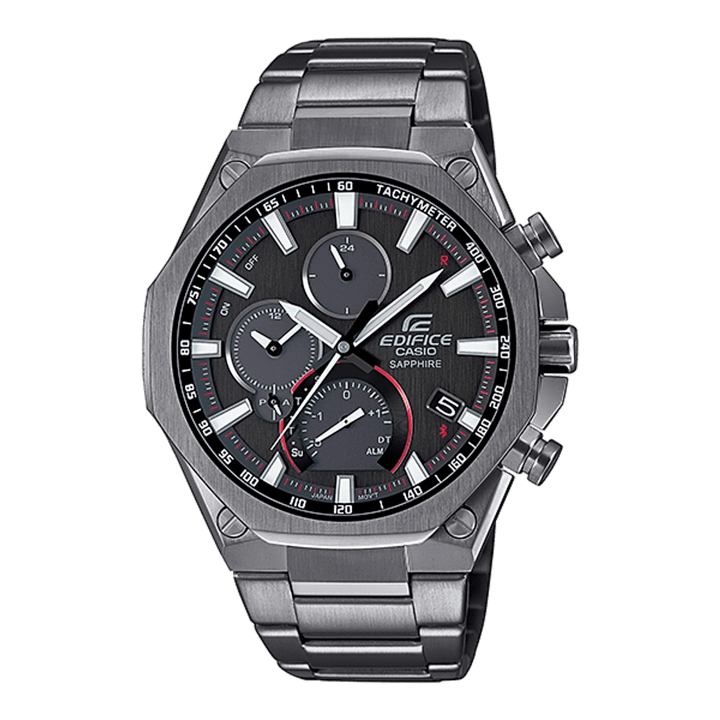 Casio Edifice EQB-1100DC-1AER Slim Solar Powered Chronograph - View 1