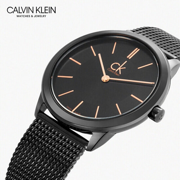 Calvin Klein Minimal Black PVD Unisex Watch K3M22421 - View 3