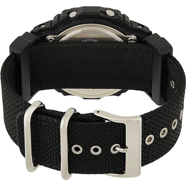 Casio G-Shock DW-5600BBN-1ER Rugged Black Cloth Band Watch - View 2
