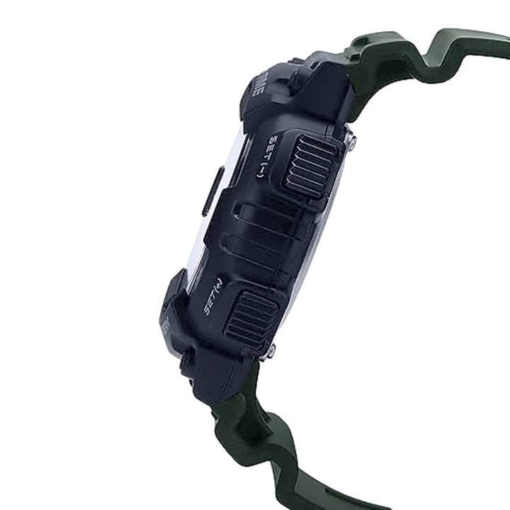 Casio Youth AEQ110W-3AVDF Combination Watch - Green Accent - View 3