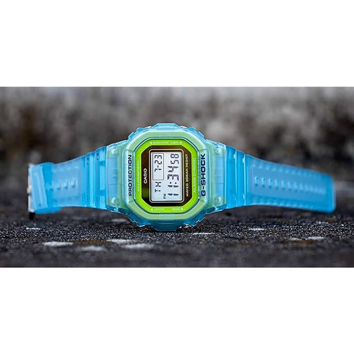 Casio G-Shock DW-5600LS-2ER Modern Transparent Blue Digital Watch - View 5