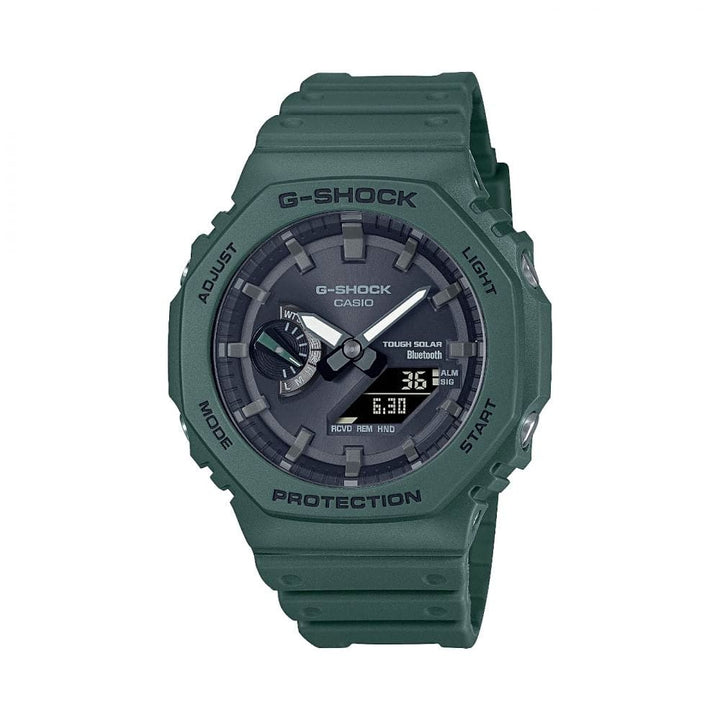 Casio G-Shock GA-B2100-3AER Green Solar Bluetooth Watch - View 1