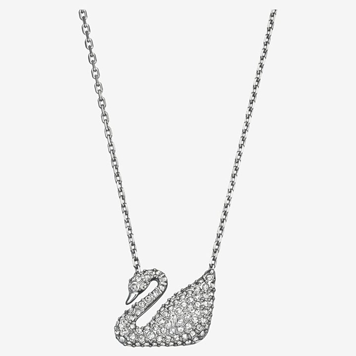 Swarovski Swan Rhodium-Plated Crystal Necklace 5007735 - View 1