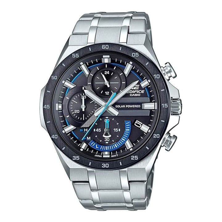 Casio Edifice EQS-920DB-1BVUDF Solar-Powered Chronograph Watch - View 1