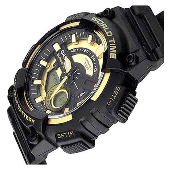 Casio AEQ-110BW-9AVDF Black & Gold Combination Watch - View 4