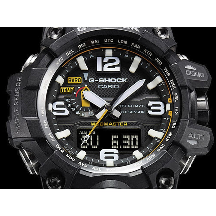 Casio Master of G GWG-1000-1A3ER Mudmaster: Black Smart Access Watch - View 3
