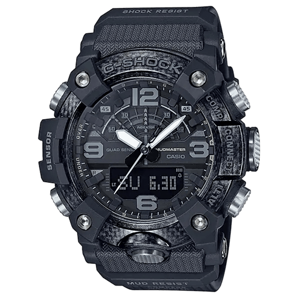 Casio G-Shock Mudmaster GG-B100-1BDR Carbon Core Black Resin Watch - View 1
