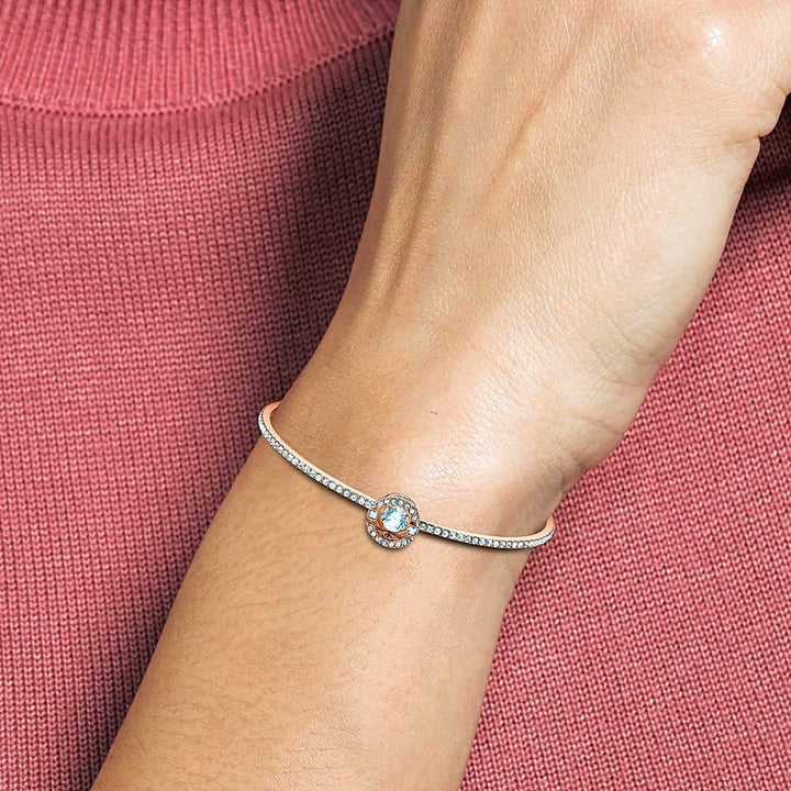 Swarovski Sparkling Dance Round Bangle, 5497483 - View 4