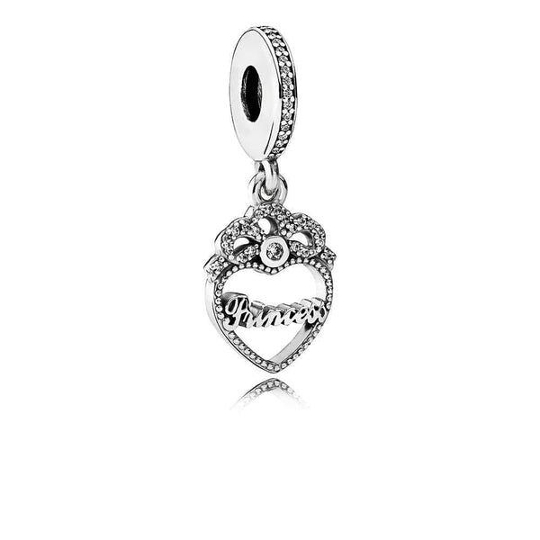 Pandora Princess Crown Heart Charm 791962CZ - View 1