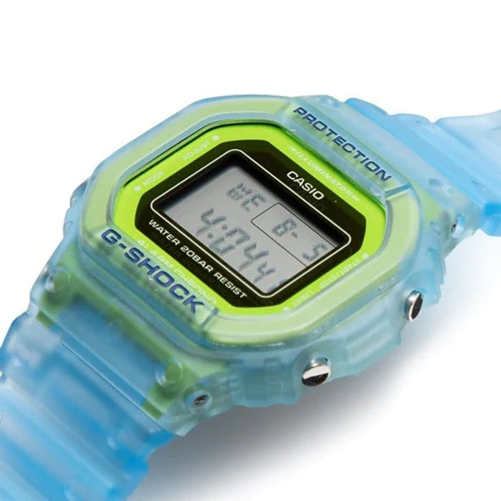 Casio 5600 Series DW-5600LS-2PRE Blue Digital Watch - View 4