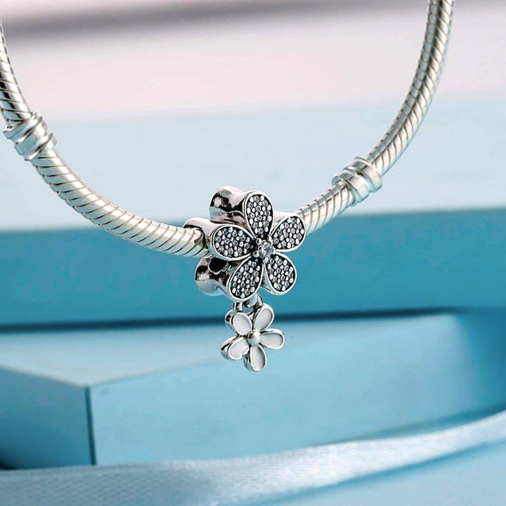Pandora Dangling Daisy Pavé Charm 792098CZ - View 4