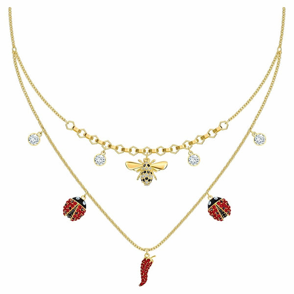 Swarovski Lisabel Red & Gold Necklace 5498807 - View 1