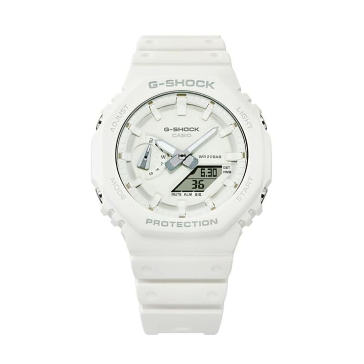 Casio G-Shock GA-2100-7A7ER Tone-on-Tone White Carbon Watch - View 1