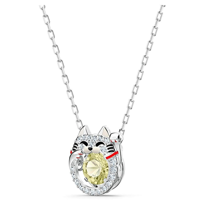 Swarovski Sparkling Dance Lucky Cat Pendant - Multi 5515438 - View 2
