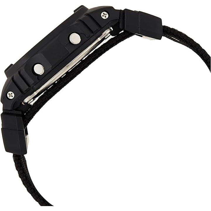 Casio G-Shock DW-5600BBN-1ER Rugged Black Cloth Band Watch - View 3