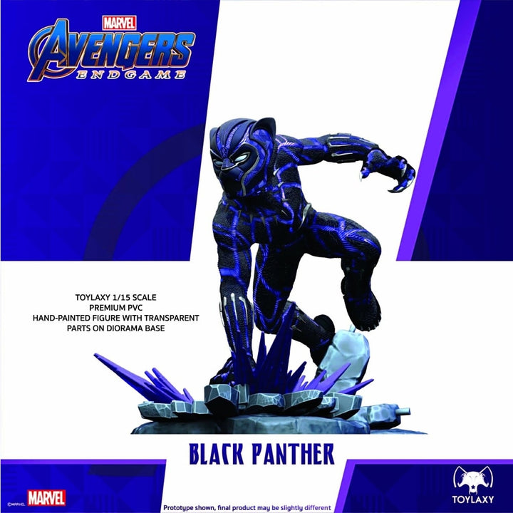 Toylaxy Marvel Avengers Endgame Black Panther Collectible Figure - View 5