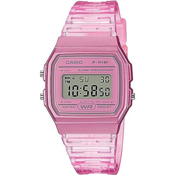 Casio POP F-91WS-4DF Pink Digital Watch - View 1