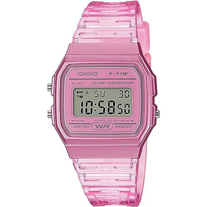 Casio POP F-91WS-4DF Pink Digital Watch - View 1