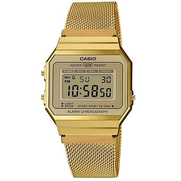 Casio Vintage Gold Digital Watch A700WEMG-9AEF - View 1