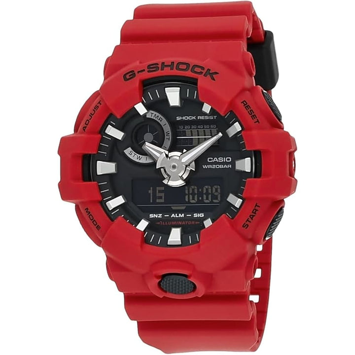Casio G-Shock GA-700-4ADR Red Analog-Digital Watch - View 1
