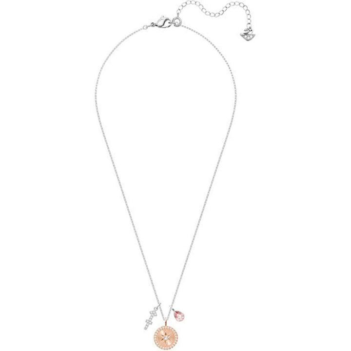 Swarovski Sagittarius Zodiac Pendant, Pink Rhodium Finish 5349221 - View 2