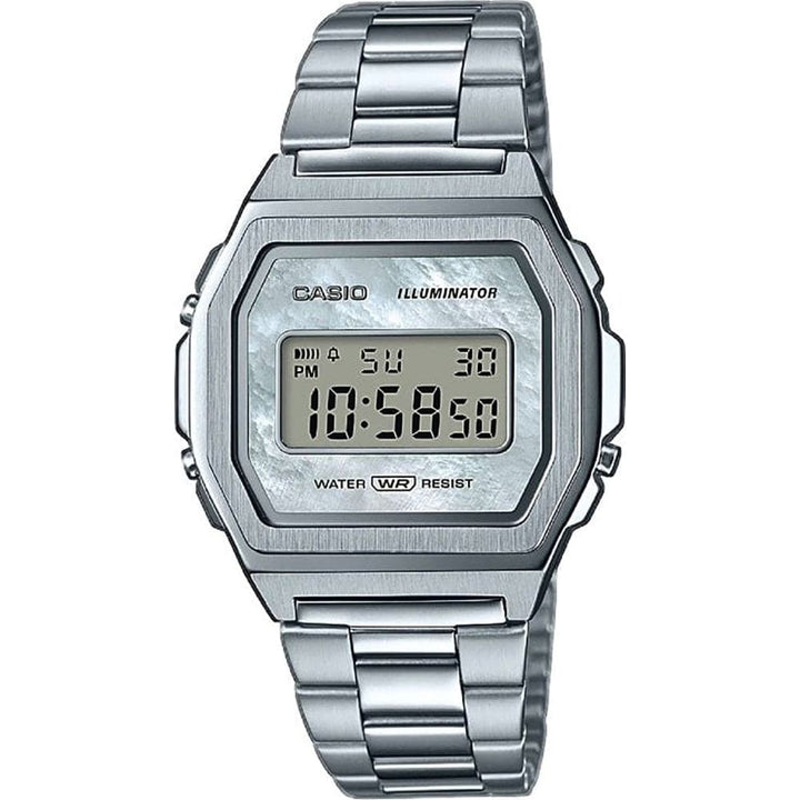Casio Women's Digital Watch A1000D-7EF - Stainless Steel Elegance - View 1