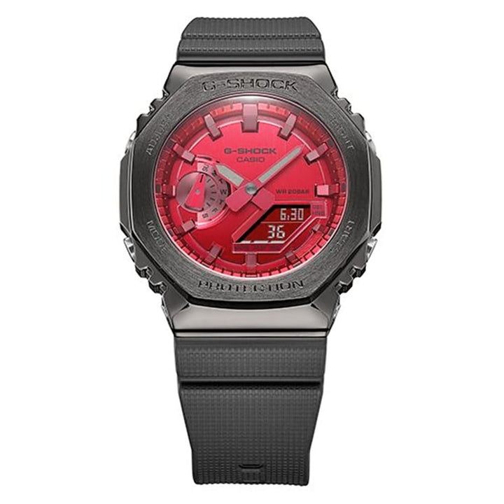 Casio G-Shock GM-2100B-4ADR Red Metallic Resin Watch - View 2
