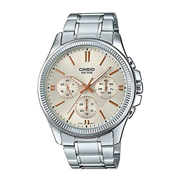 Casio Enticer MTP-1375D-7A2VDF Stainless Steel Analog Watch - View 1