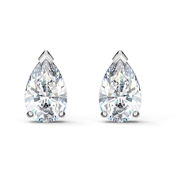 Swarovski Attract Pear Stud Earrings - White (5563121) - View 1