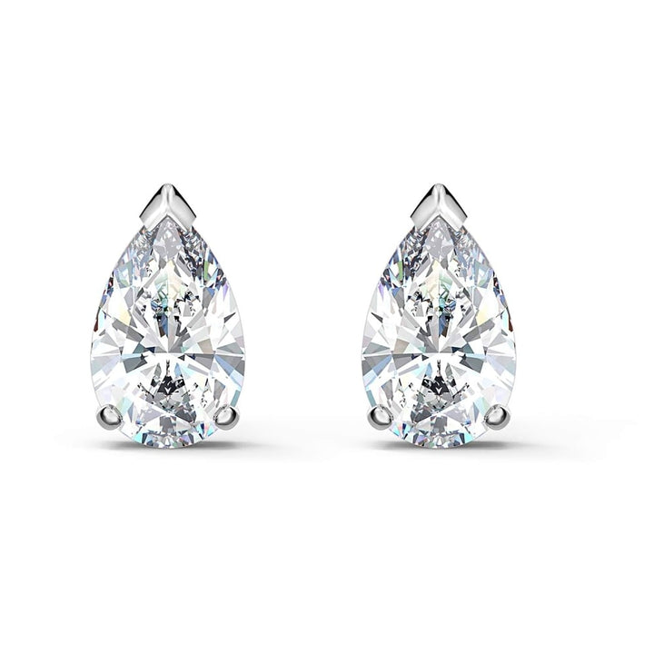 Swarovski Attract Pear Stud Earrings - White (5563121) - View 1