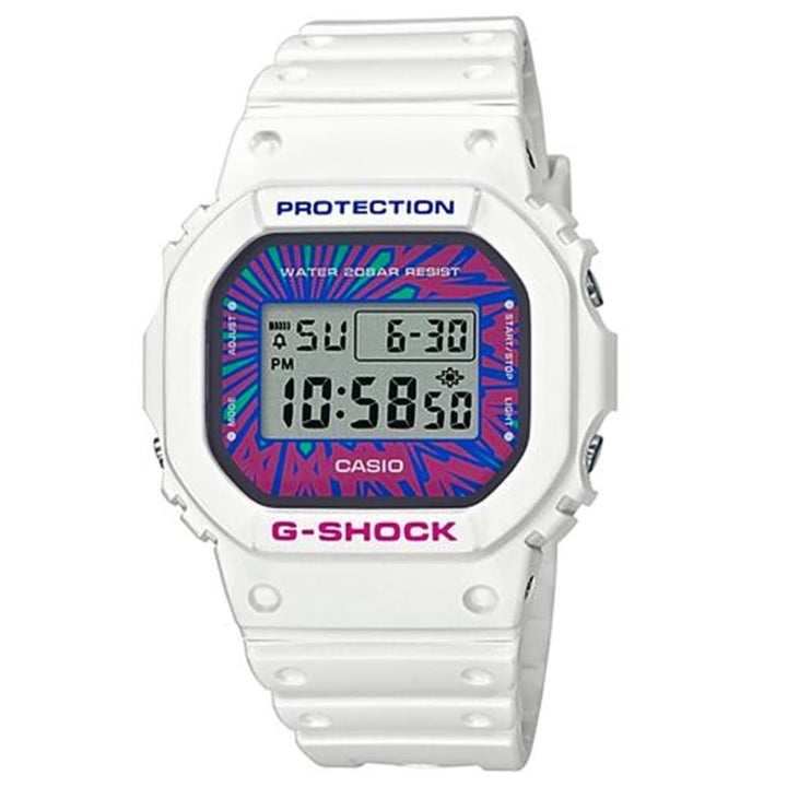 Casio G-Shock DW-5600DN-7DR Psychedelic White Digital Watch - View 1